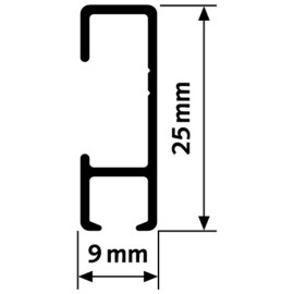 Ophangset 6 meter BASIC - Artiteq kwaliteitsrail