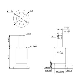 GeckoTeq zelfremmende 1,5mm kabel ophang grippers – 20kg